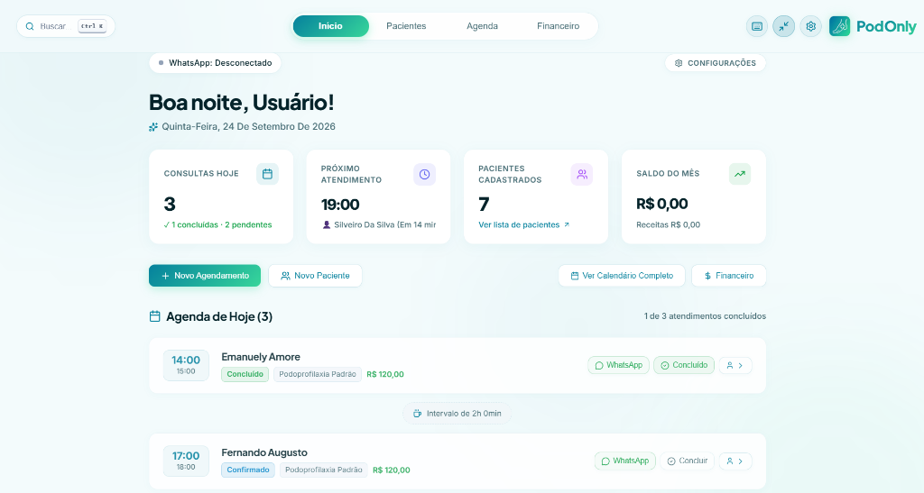 PodOnly Desktop - Sistema de Gestão para Podologia